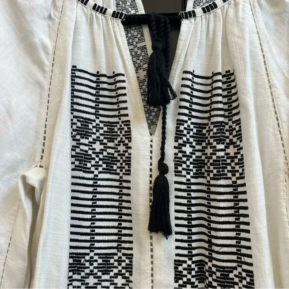 Jigsaw Embroidered Long Sleeve Top Size Small - Picture 2 of 7